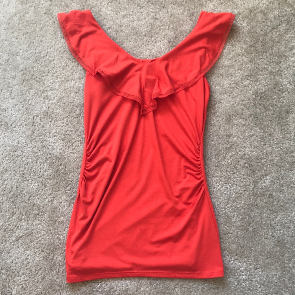 White House Black Market orange tank top